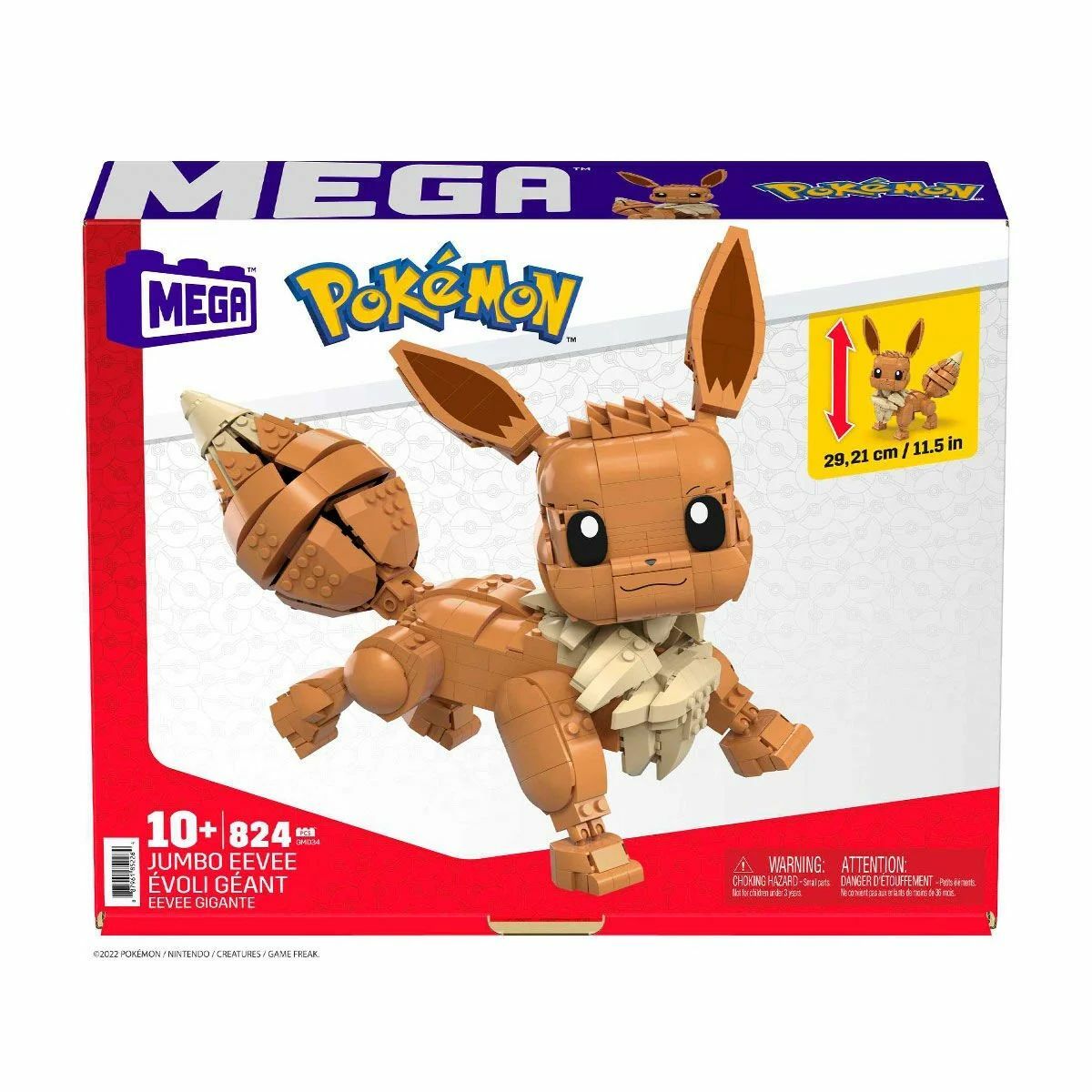 Mattel Pokemon Jumbo Eevee GMD34