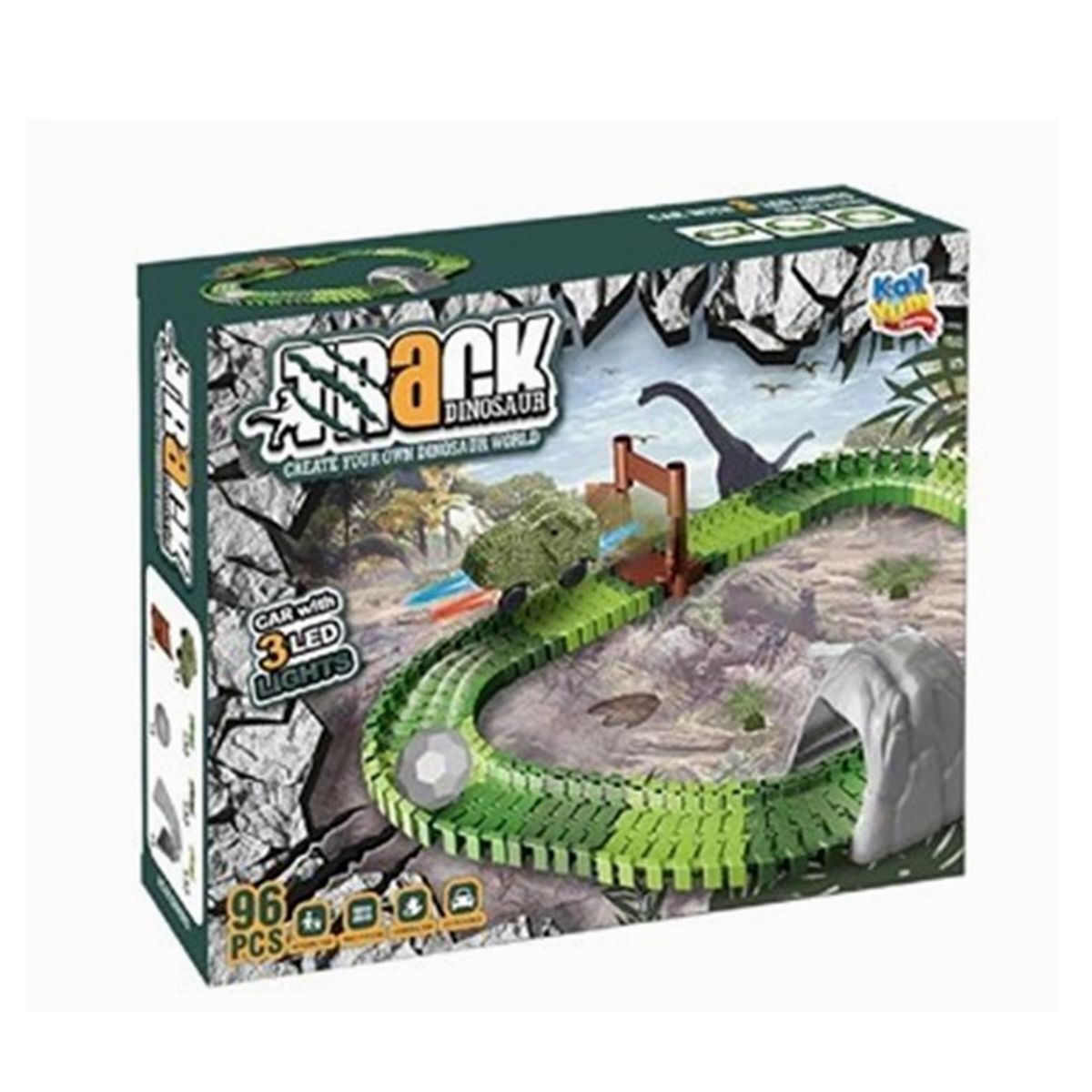 Kayyum Dino Tracks Yol Set 96 Parça 8040