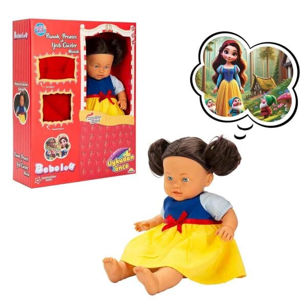 Sunman Bebelou Uykudan Önce Bebeği Masal Anlatan Pamuk Prenses ve Yedi Cüceler 40 cm