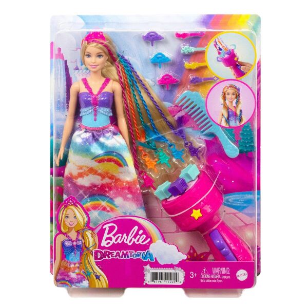 Mattel Barbie Örgü Saçlı Prenses Aksesuarları GTG0
