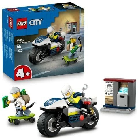 Lego Polis Motorsiklet Takibi 60455