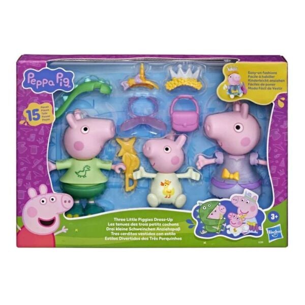 Hasbro Peppa Pig Üç Küçük Domuzcuk Giydirme Figür