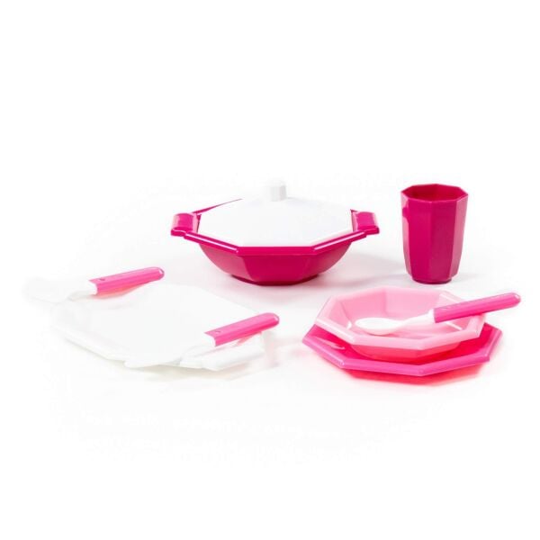 Polesie Çocuk Yemek Takımı Retro 9 Parça 61706
