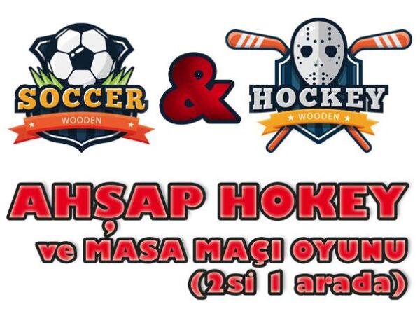 Matrax Ahşap Hokey Ve Masa Maçı Oyunu 00412