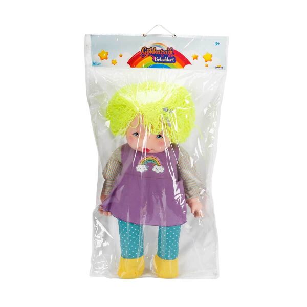 Sunman Gökkuşağı Bebekleri 70 cm. Yeşil & Sarı & Mor & Turuncu S00070012