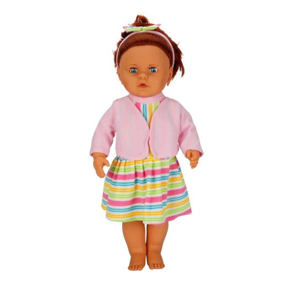 Sunman Saçlı Sesli Lila Bebek 60 Cm S02060011