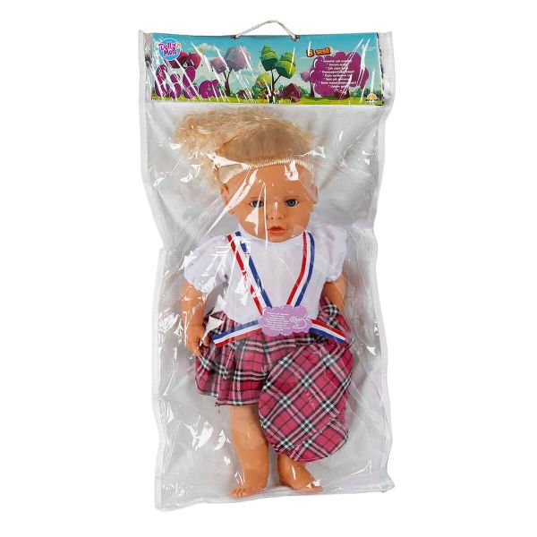 Sunman Saçlı Sesli Lila Bebek 60 Cm S02060011