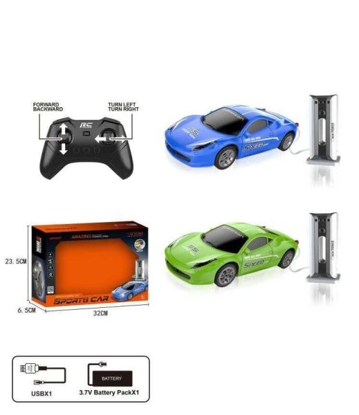 Mega Uzaktan Kumandalı Sports Car Yeşil-Mavi LOC68