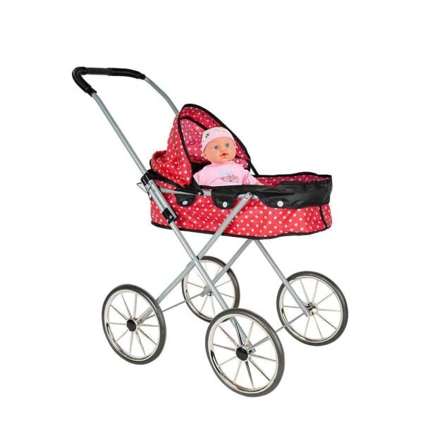 Mega Gümüş Tekerlekli Bebek Arabası LOC7719A