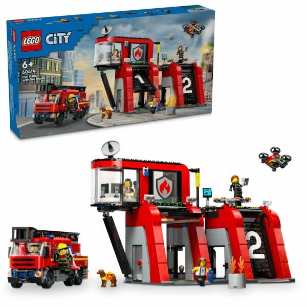 Lego City İtfaiye İstasyonu Ve İtfaiye Aracı 60414
