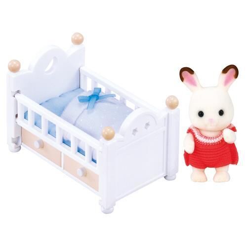 Adore Sylvanian Families Çikolata Kulaklı Tavşan Bebek ve Yatağı 5017