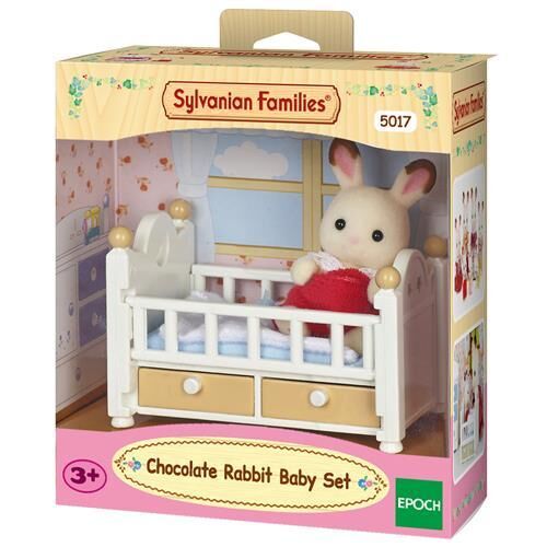 Adore Sylvanian Families Çikolata Kulaklı Tavşan Bebek ve Yatağı 5017