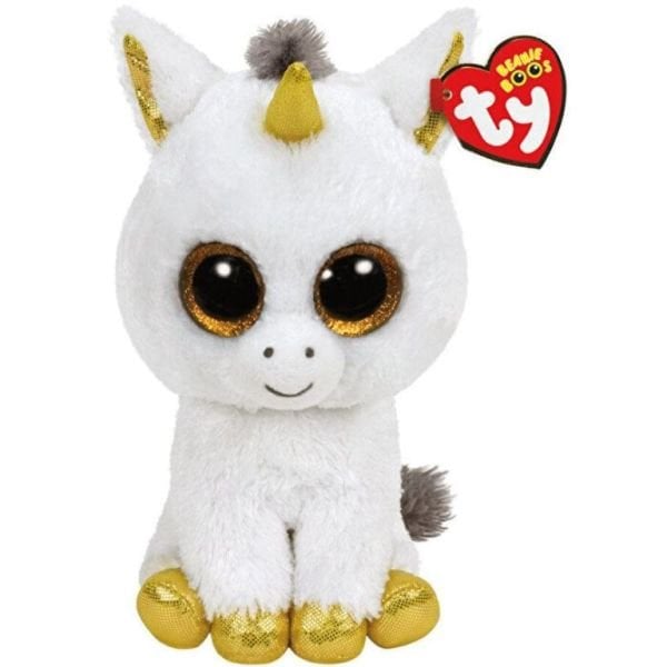 Mega Pegasus White Unicorn Med TY36825