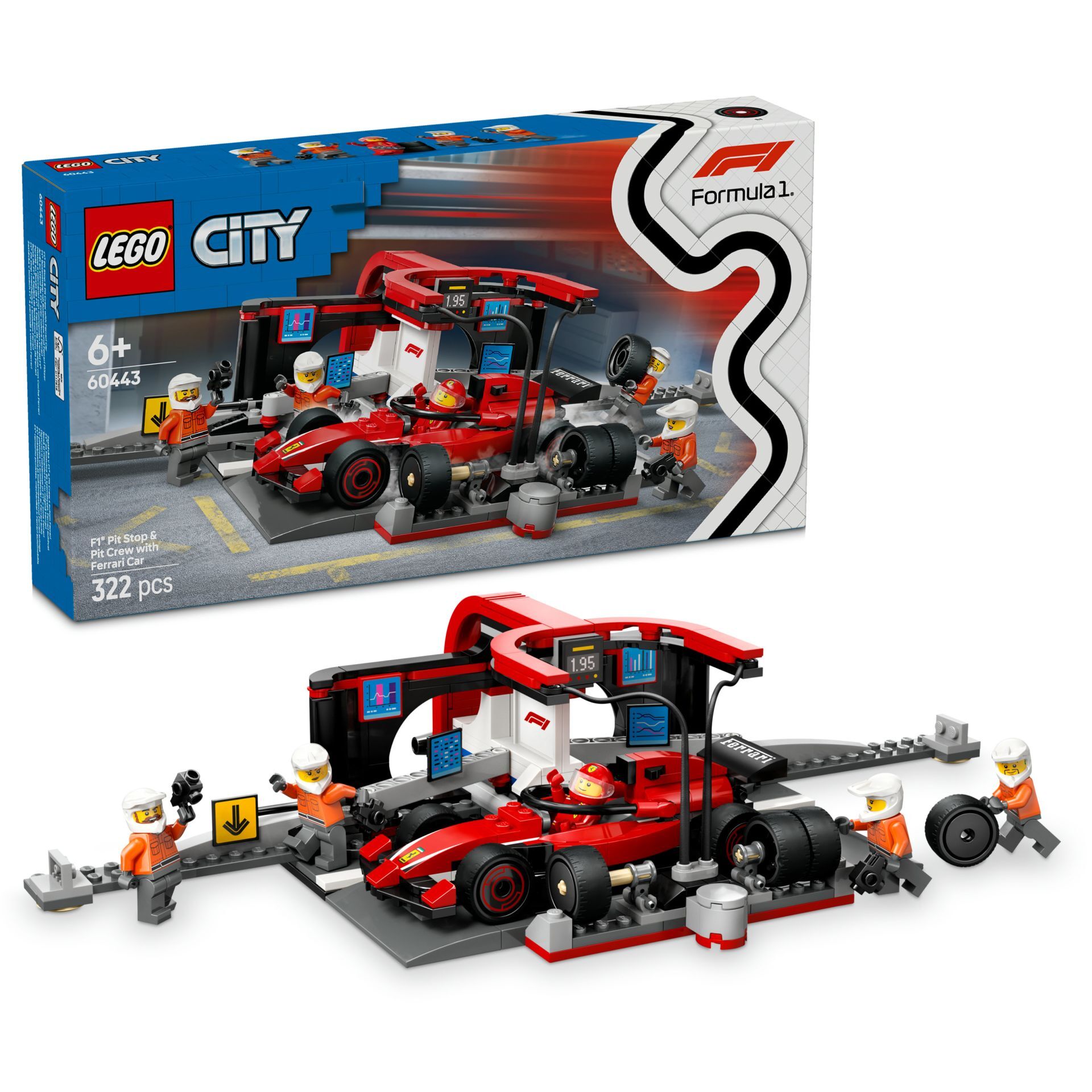 Lego City Ferrari Arab. F1 Pit Stop Ve Pit Ekibi