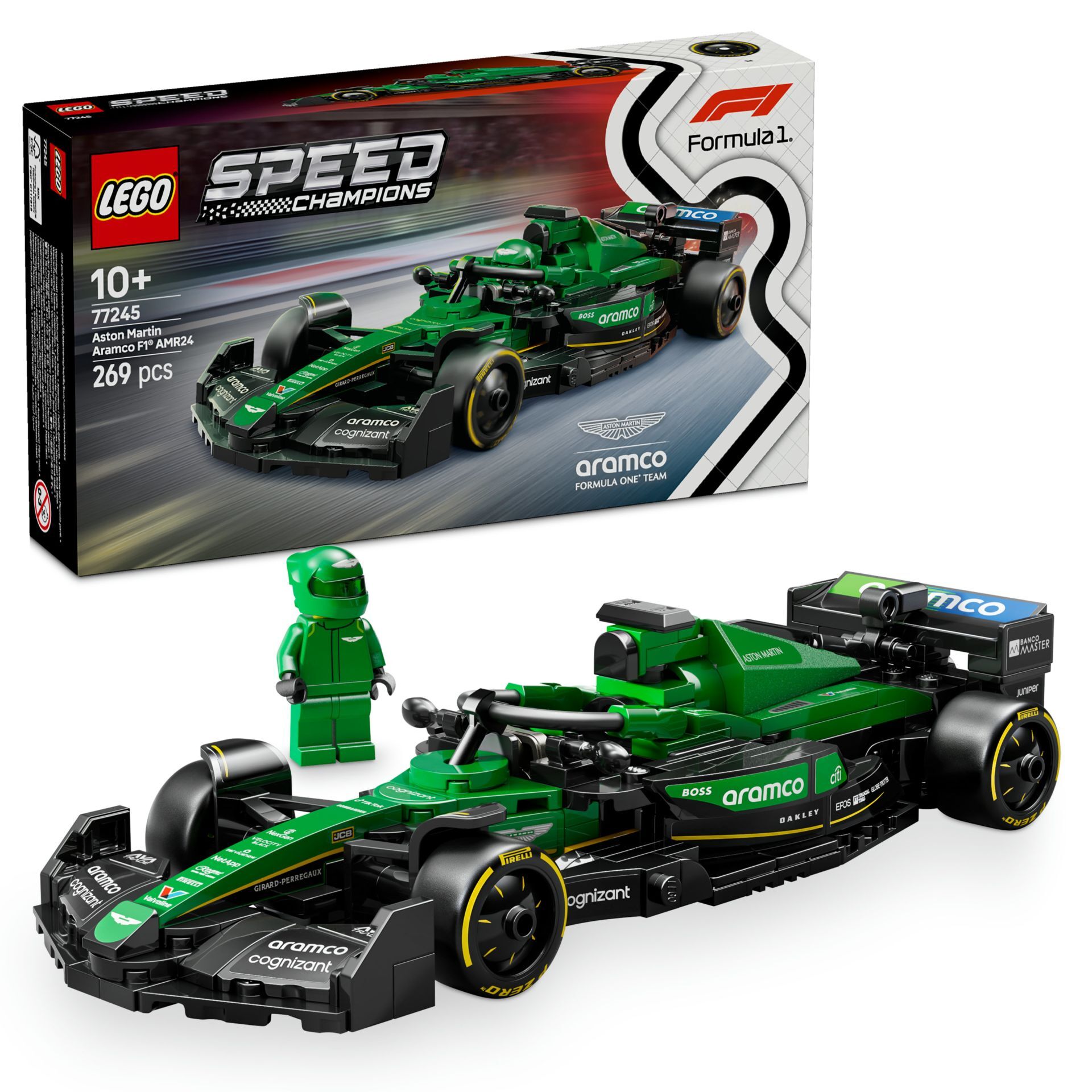 Lego Speed F1 Aston Martin Aramco AMR2 77245