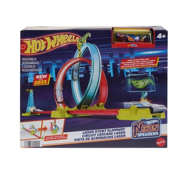 Mattel HW Neon Yarış Çifte Çemberde Yarış HPC05