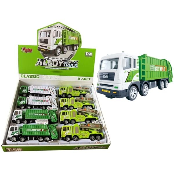 Vardem Surtmelı Metal 1:50 Cop Kamyonu Ve Sulama A