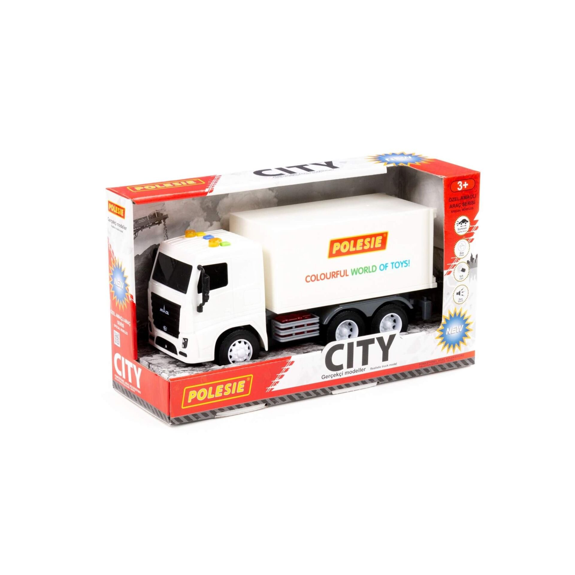 Polesie Sürtmeli Kapalı Kasa Kamyon Beyaz Kabin 96