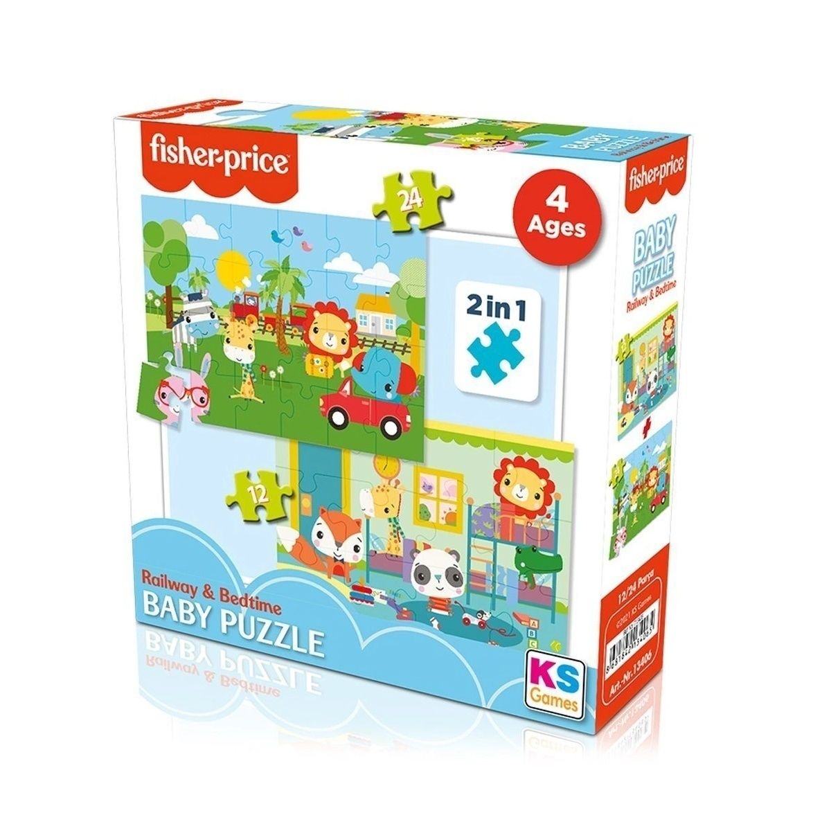 Ks Games Fisher Price Baby Puzzle Railway Bedtime 13406