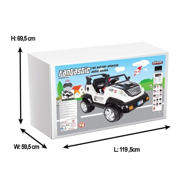 Pilsan Fantastik Akülü Jeep 12 Volt Kumandalı 05234
