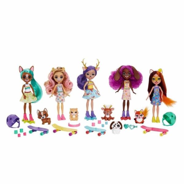 Mattel Enchantimals Şehir Bebekleri Beşli HHC19