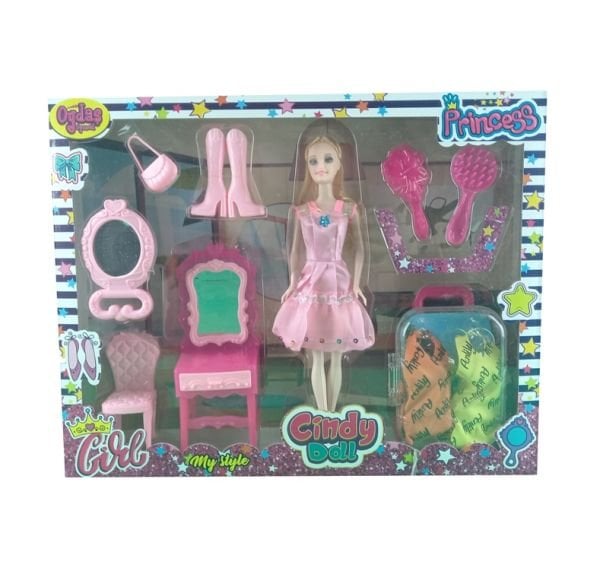 Oydaş Cindy Doll Bavullu Makyaj Masalı Bebek 02454