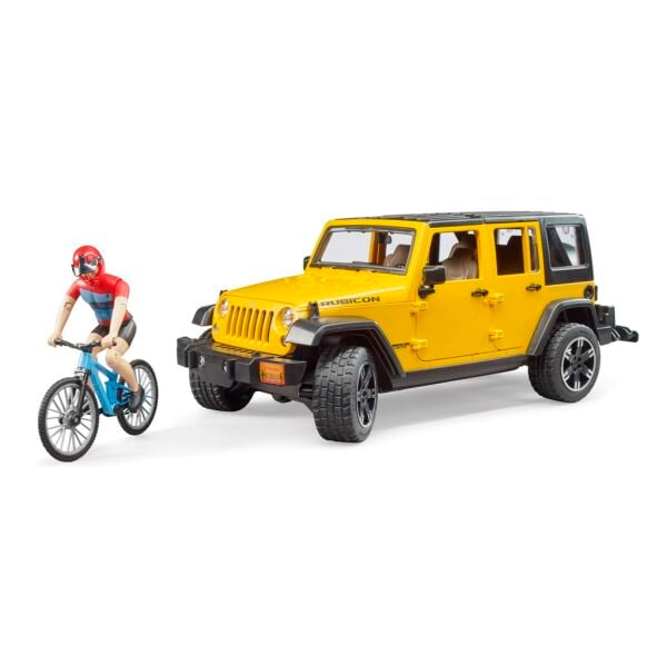 Bruder Jeep W. Rubicon  Bisiklet Ve Sürücüsü BR02543