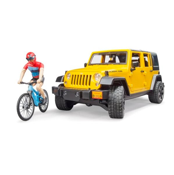 Bruder Jeep W. Rubicon  Bisiklet Ve Sürücüsü BR02543