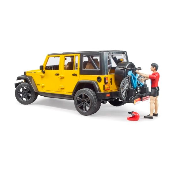 Bruder Jeep W. Rubicon  Bisiklet Ve Sürücüsü BR02543