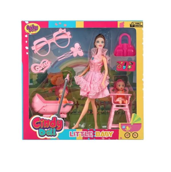 Oydaş Cindy Doll Pusetli Mama Sandalyeli 02456