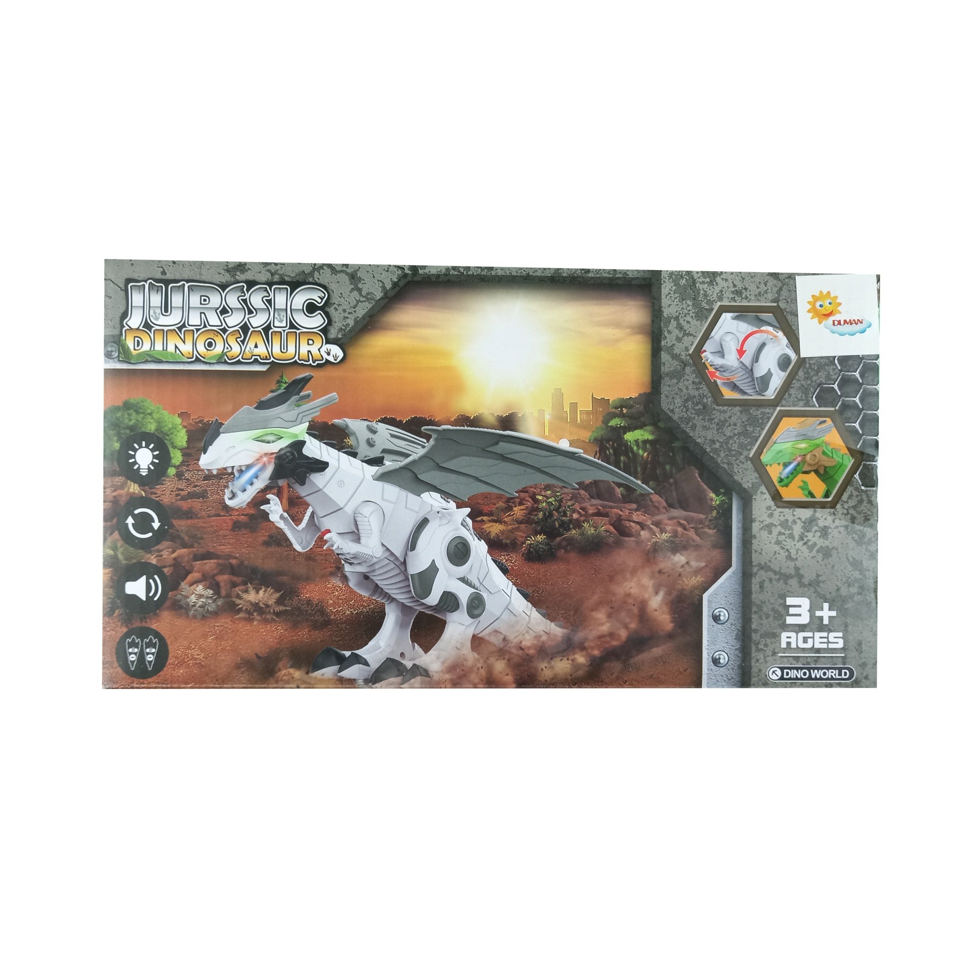 Duman Kutuda Pilli Işıklı Dinazor DMN826