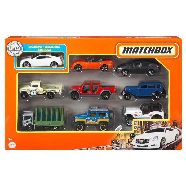 Mattel Matchbox 9'lu Araba Seti Asortili X7111