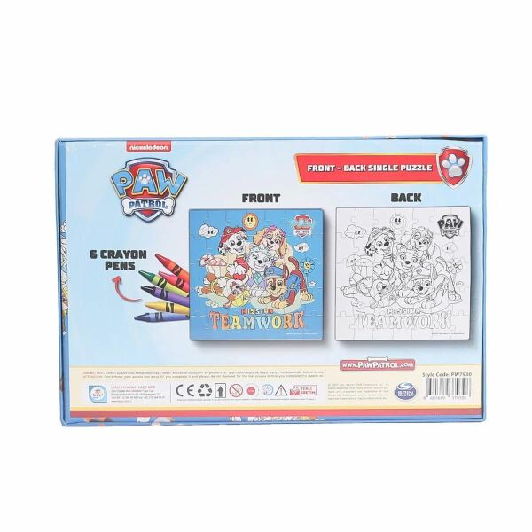 Utku Paw Patrol Boyamali Puzzle PW7930