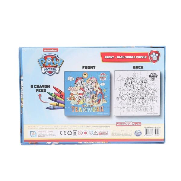 Utku Paw Patrol Boyamali Puzzle PW7930