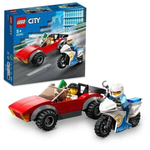 Lego City Polis Motosikleti Araba Takibi 60392