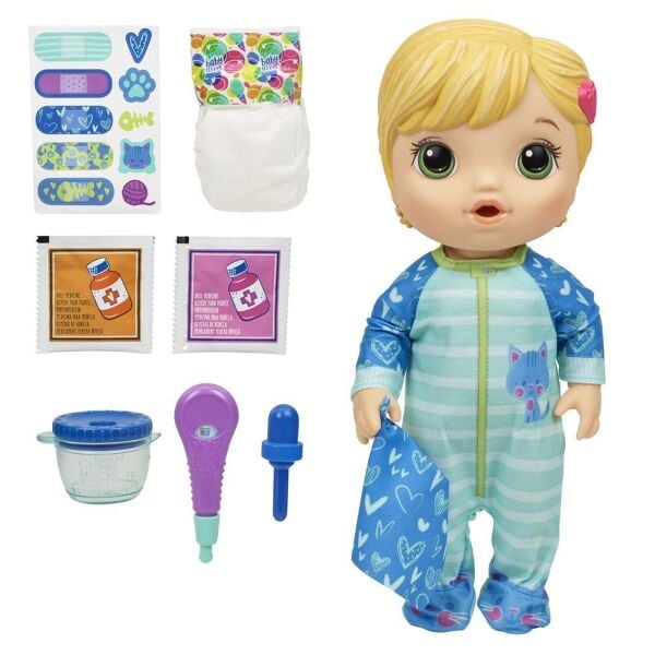 Hasbro Baby Alıve Bebeğim Hasta Oldu-Sarışın E6937