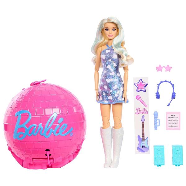 Mattel Barbie Pop Star Bebeği Disko Topu Kutusu