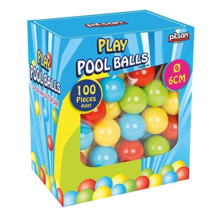 Pilsan Oyun Havuz Topları Kutulu 6 Cm 100 Lü 06400