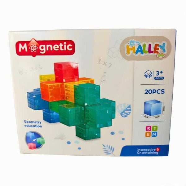 Seher Magnet Küp Yapı Blok Seti 20 Parça