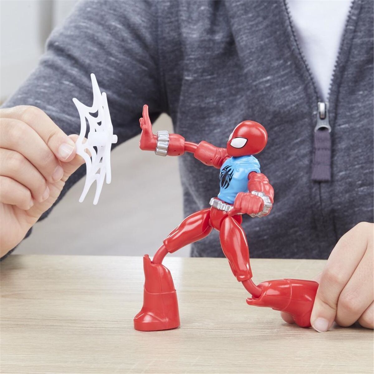 Hasbro Spider Man Bend Flex Scarlet Spider Figür F2297