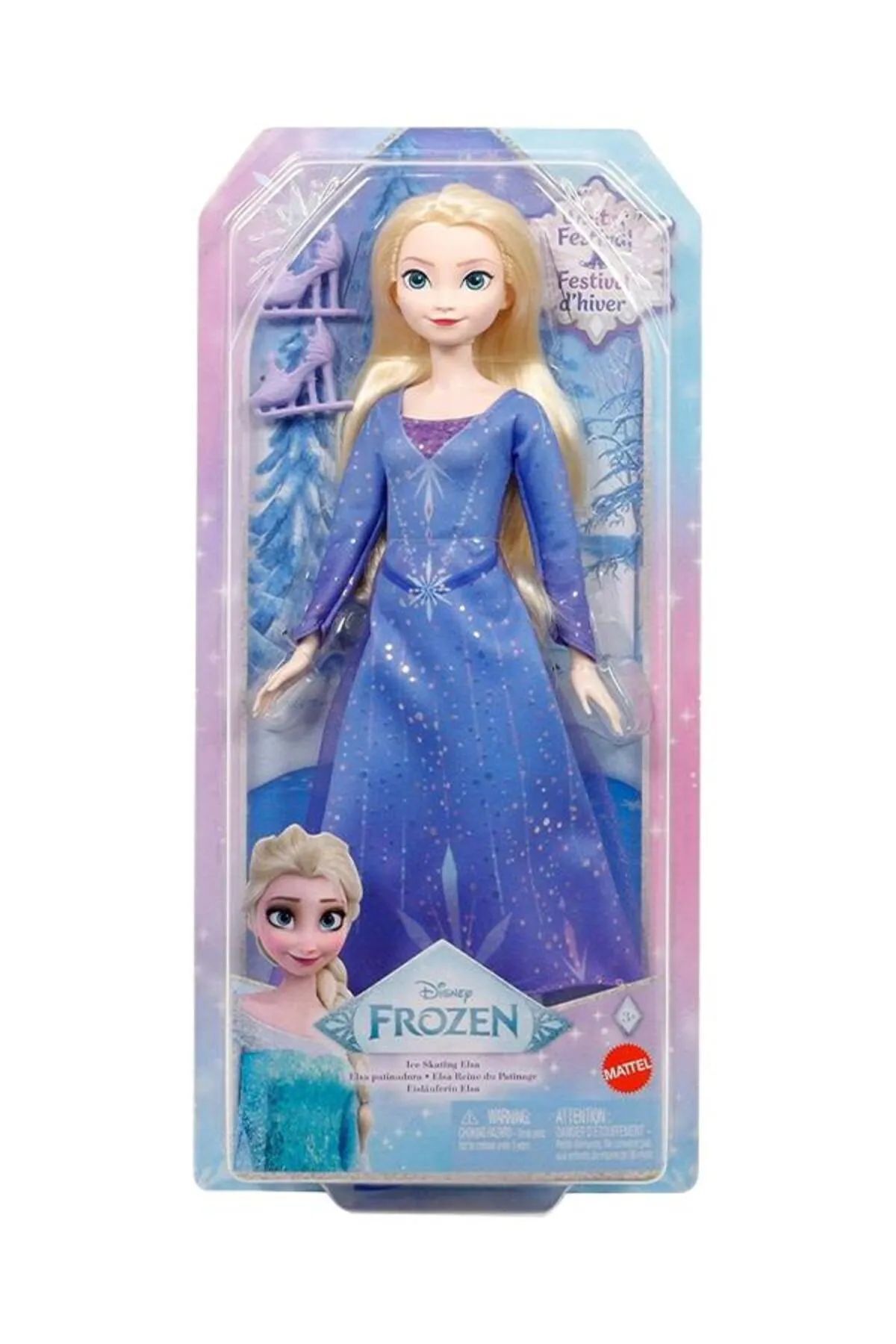 Mattel Disney Frozen Buz Pateni Yapan Elsa Patenli