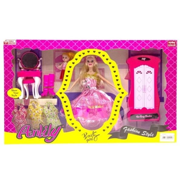 Oydaş Anlily Makyaj Masalı Dolaplı Bebek 02259