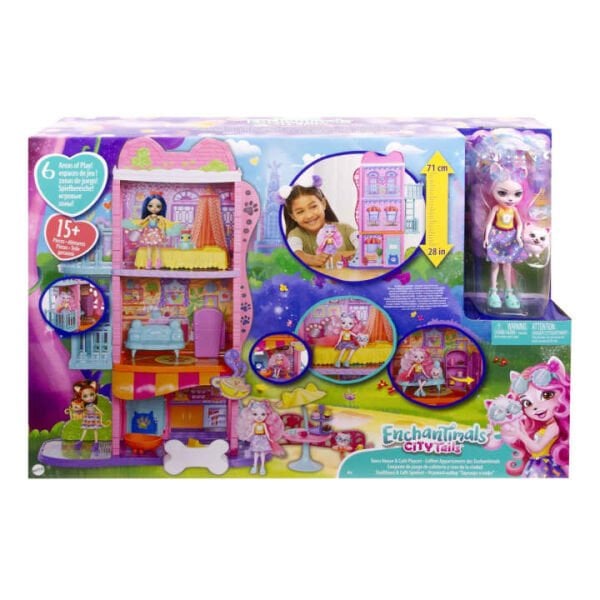 Mattel Enchantimals Şehir Evi ve Kafe Set HHC18