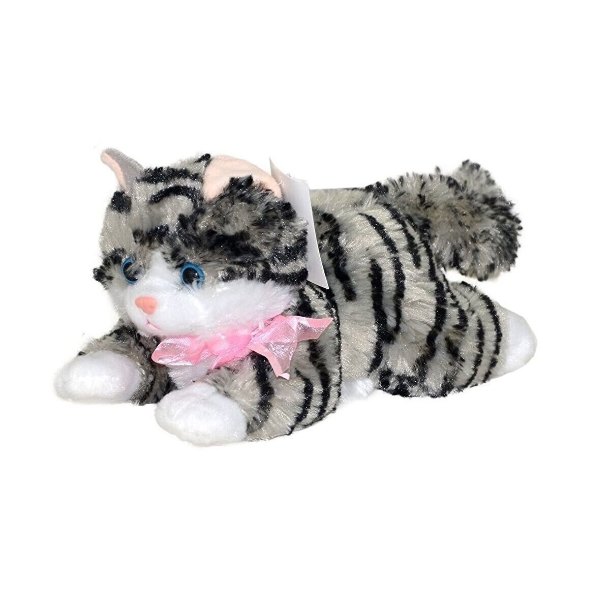 Acar Peluş Yatan Kedi Sesli Küçük ACR-077