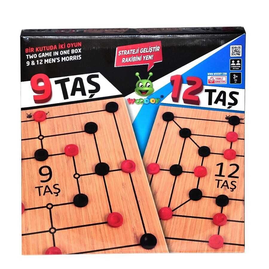 Karsan Woody 9 Taş-12 Taş Oyunu KR095