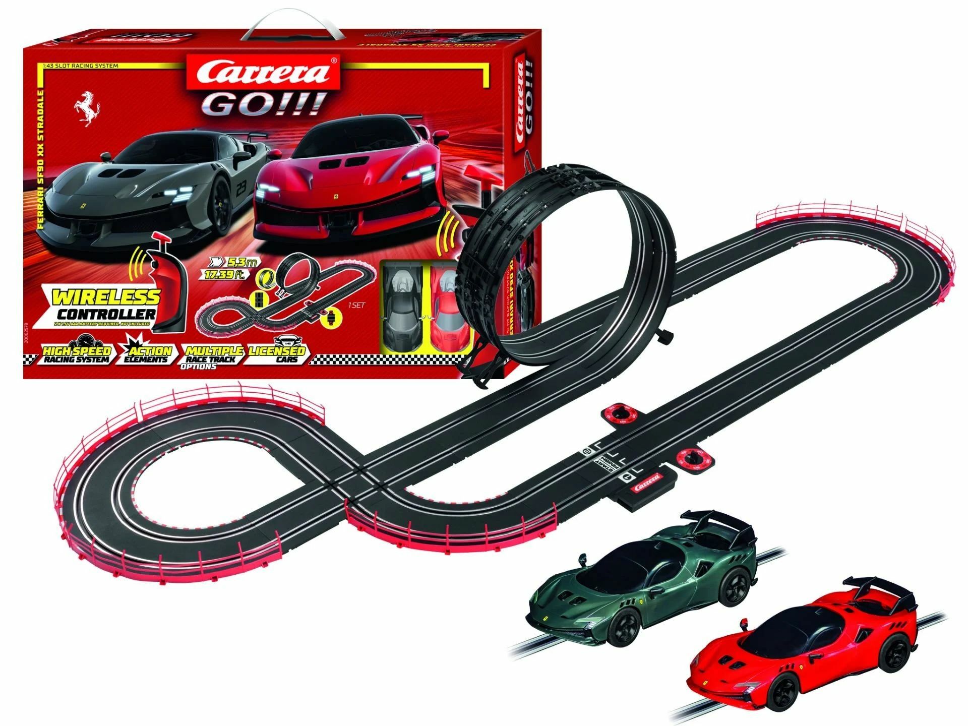 Adore Carrera Ferrari Süper Araba Gücü Kablosuz