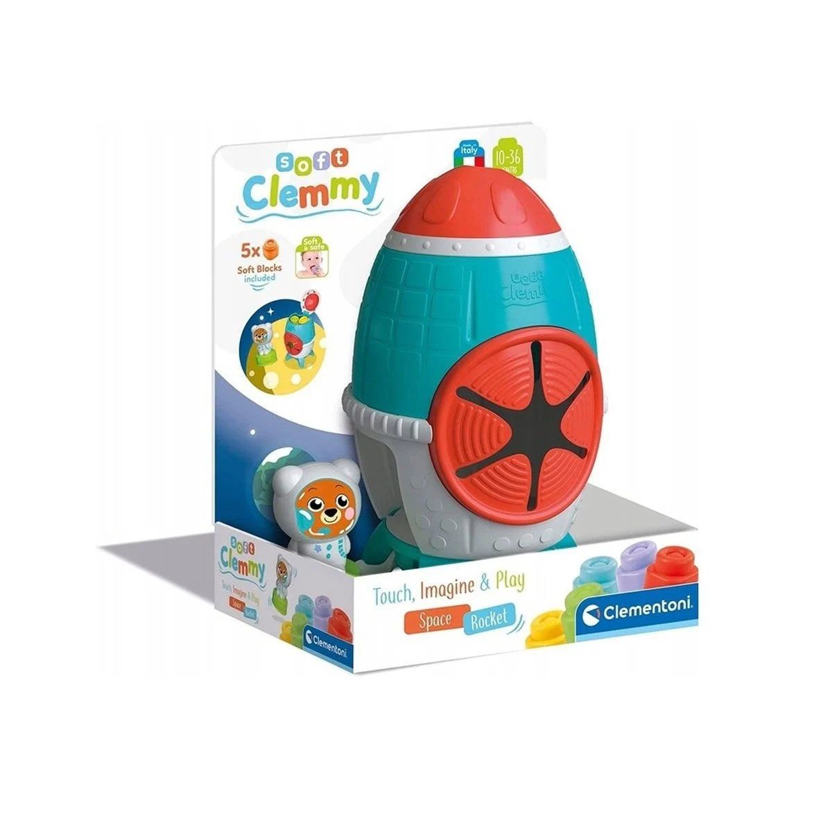 Clementoni Soft Clemmy Yumuşak Blok Duyusal Roket