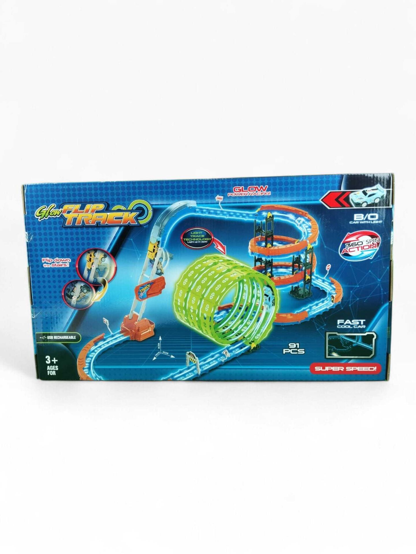 Seher Şarjlı Fosforlu Racing Set 91 Parçalı SH4059