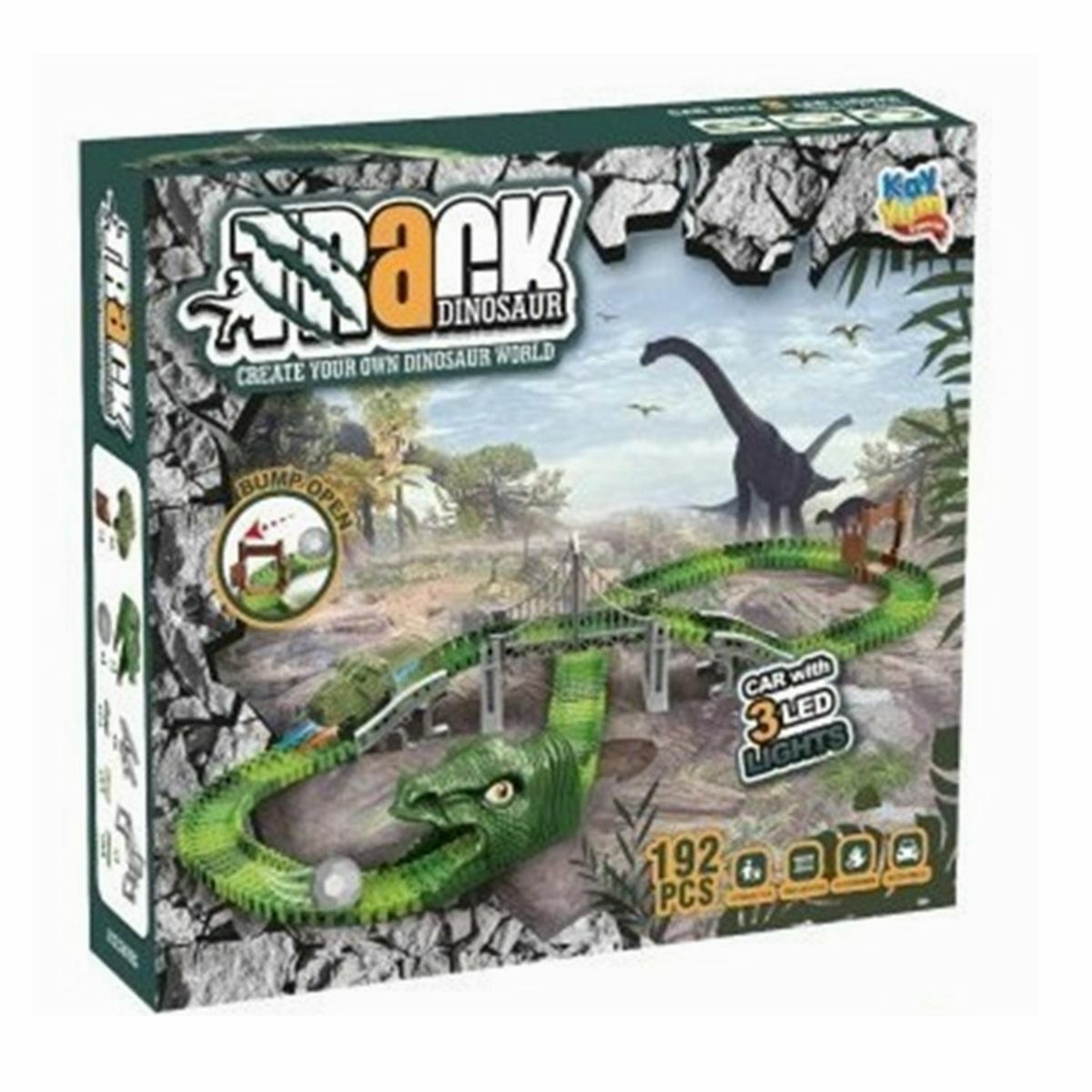 Kayyum Dino Tracks Yol Set 192 Parça 8041