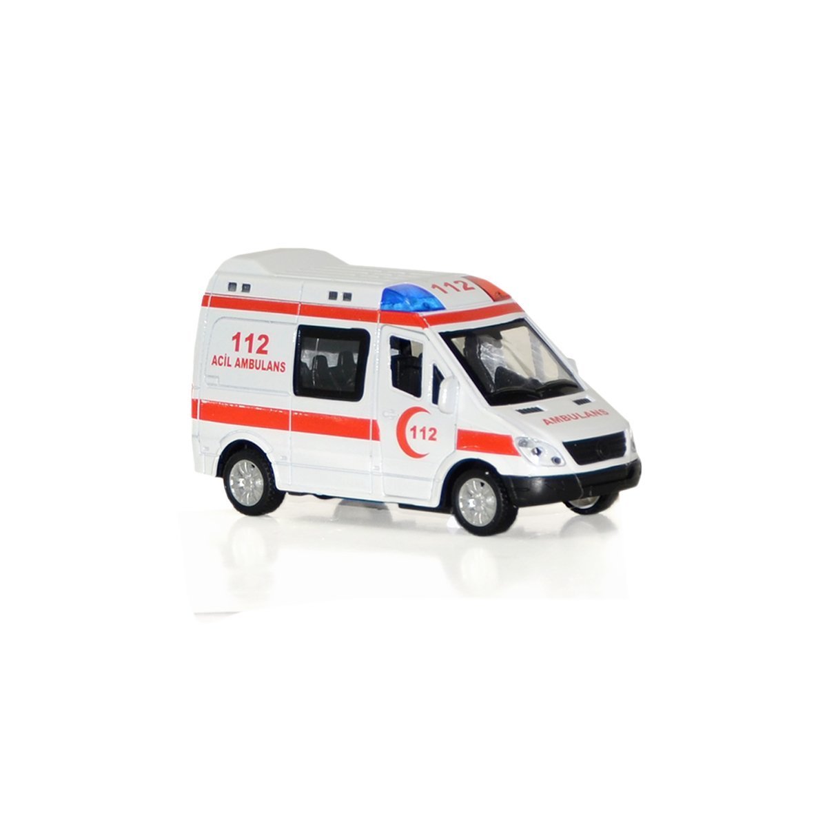 Can Toys  Kutulu 8 Li Sesli Metal Ambulans CN4000